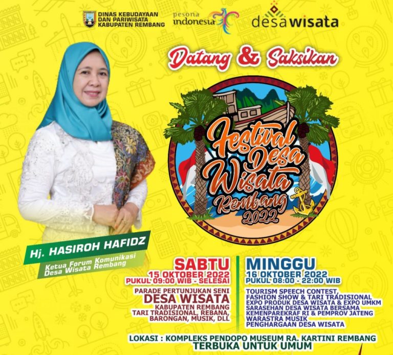 Festival Desa Wisata Rembang Digelar Dua Hari di Akhir Pekan Ini