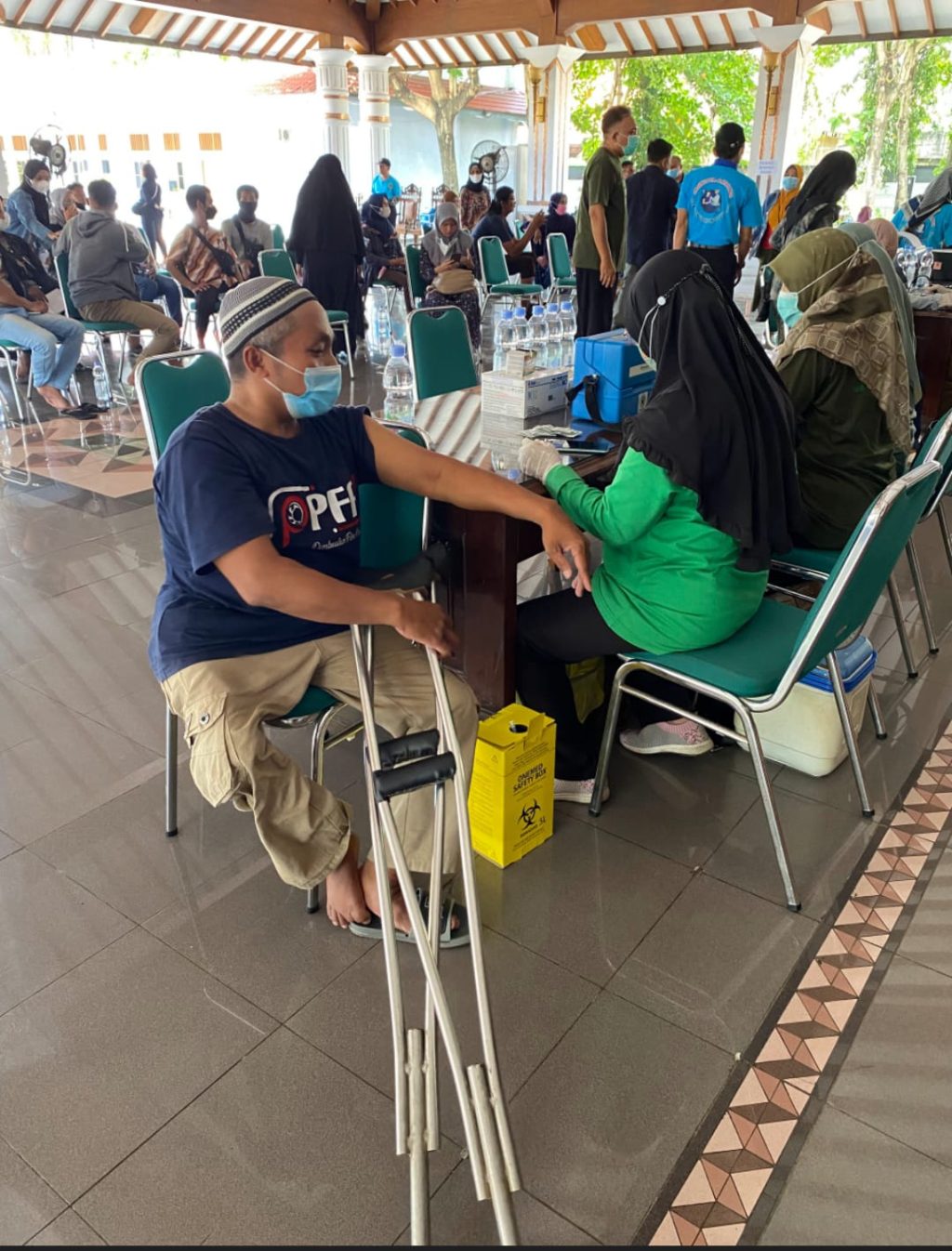 Puluhan Penyandang Disabilitas di Pati Mendapat Vaksinasi Covid-19