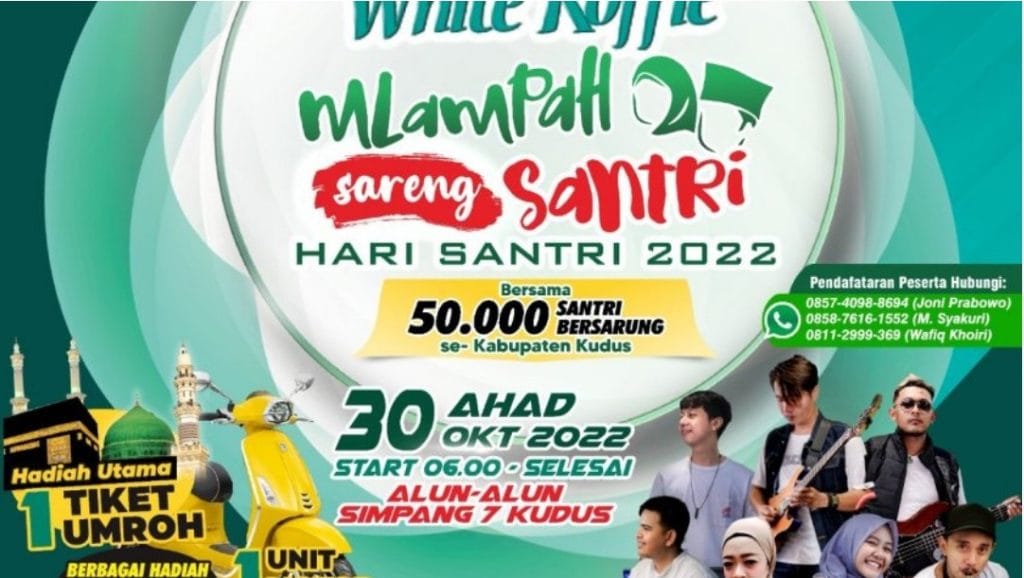 50 Ribu Peserta Diagendakan Ikut Mlampah Sareng Santri Bersarung