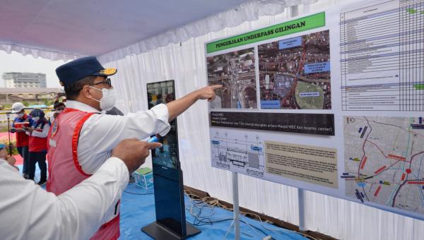 Menhub Cek Progres Pembangunan Jalur Ganda Kereta Api di Solo