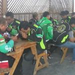 Sambut Hari Perhubungan, Ratusan Ojol Geruduk Rumah Makan Mie Loka.
