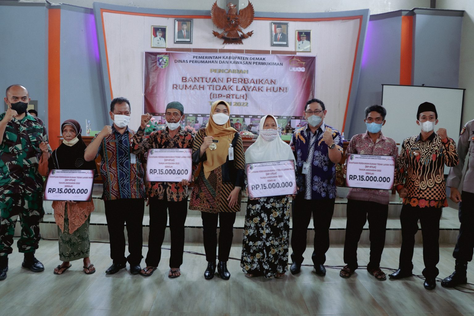 Pemkab Demak Beri Bantuan RTLH Kepada 7 Warga Desa Mranak