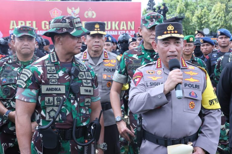 Jelang KTT G20, Kapolri Pimpin Apel Pasukan Operasi Puri Agung