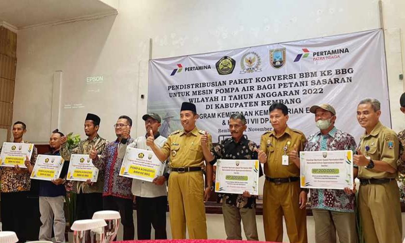 221 Petani Mendapat Bantuan Pompa Air Berbahan Gas dari Kementerian ESDM
