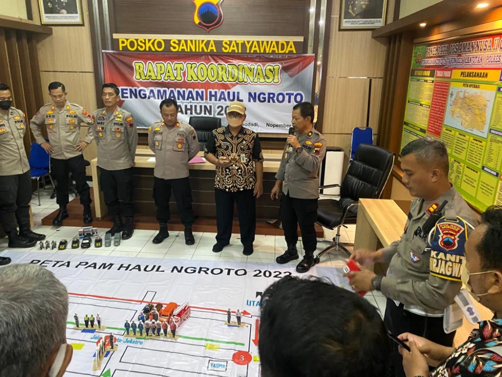 Pastikan Haul Ngroto di Gubug Grobogan Berjalan Aman, Polisi Gelar TFG