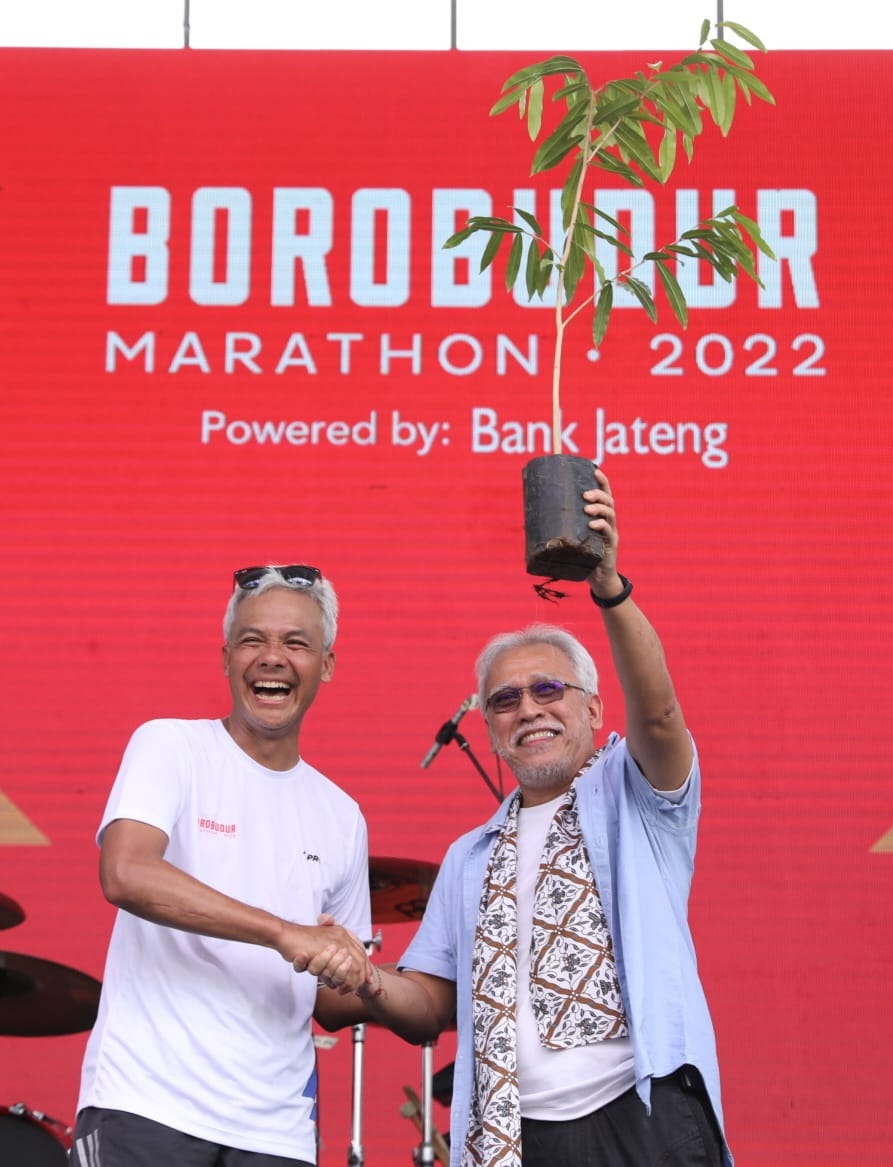 Gelaran Borobudur Marathon, Ditutup Duet Ganjar dan Iwan Fals