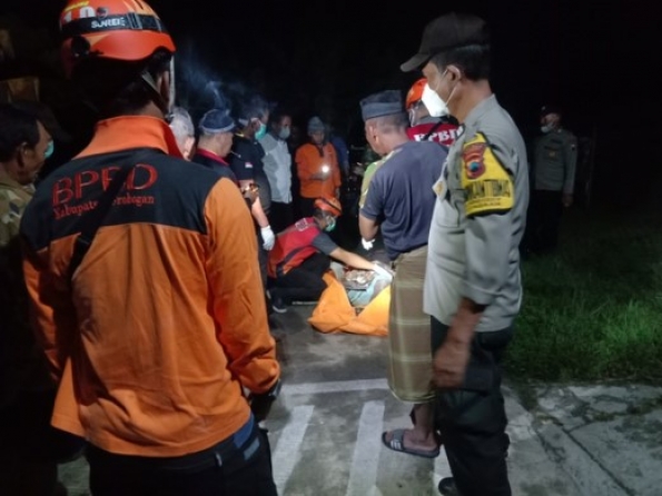 Jasad Kakek Tenggelam di Sungai Lusi Grobogan Ditemukan