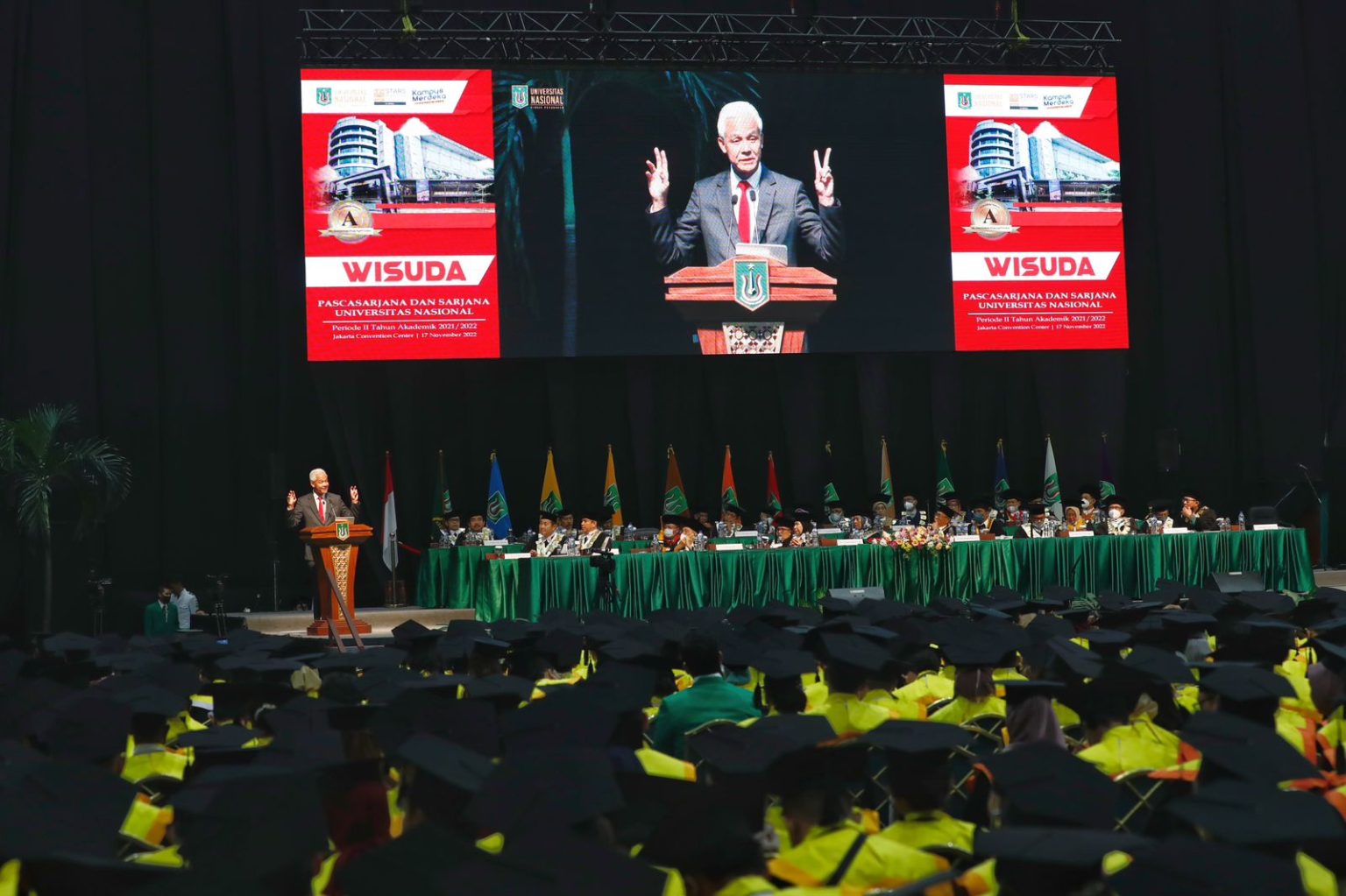 Motivasi Ribuan Wisudawan Unas, Ganjar: Saatnya Kolaborasi, Bukan Kompetisi