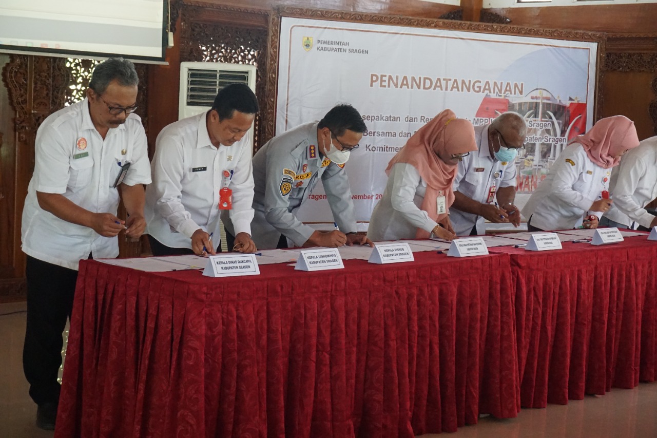 Siapkan Soft Opening, 29 Instansi Tandatangani Perjanjian Kerja Sama Mal Pelayanan Publik Sragen