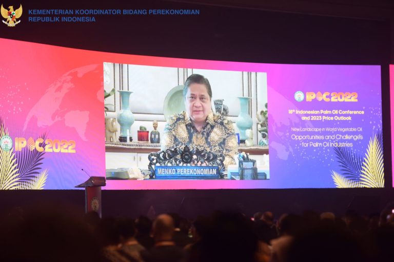 IPOC 2022, Menko Airlangga Sebut Pentingnya Industri Kelapa Sawit yang Berkelanjutan