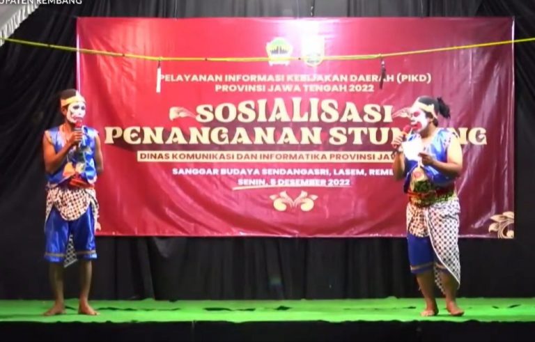 Kominfo Sosialisasikan Pencegahan Stunting dengan Menyajikan Seni Tradisional