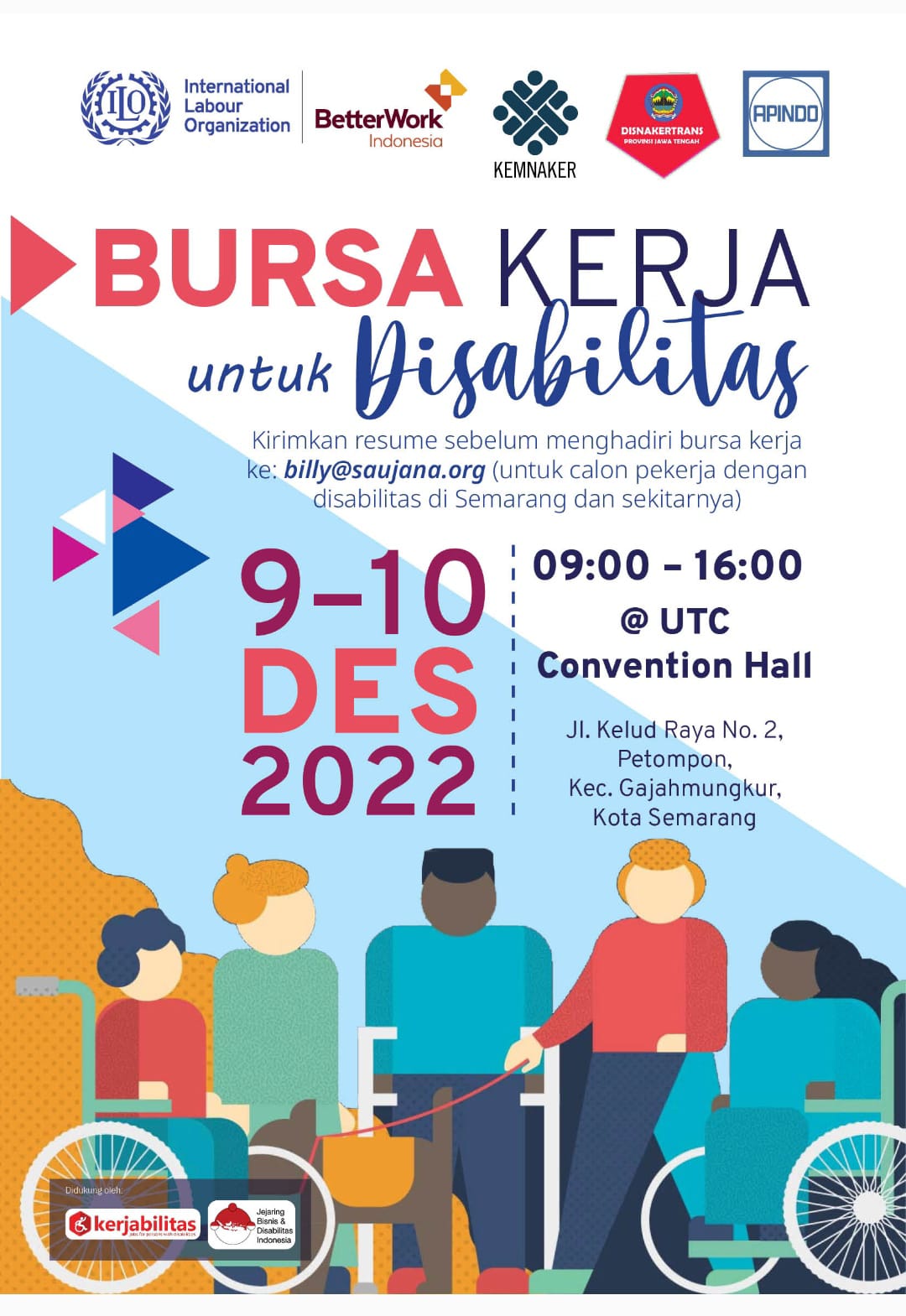 Jateng Gelar Bursa Kerja Bagi Disabilitas, 27 Siap Perusahaan Buka Lowongan