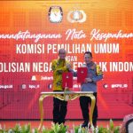 KPU RI – Polri Tandatangani MoU Pengamanan Pemilu 2024
