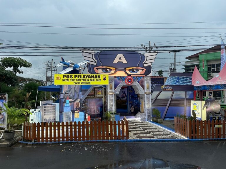 Avengers Meriahkan Pos Pengamanan Nataru Polres Grobogan