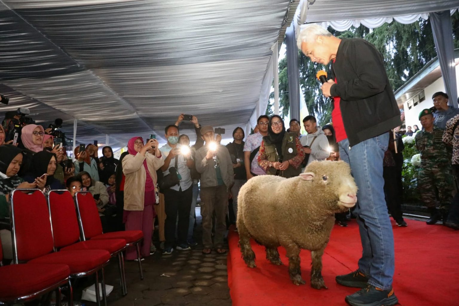 Kembangkan Domba Batur, Ganjar Temui Ratusan Petani Banjarnegara