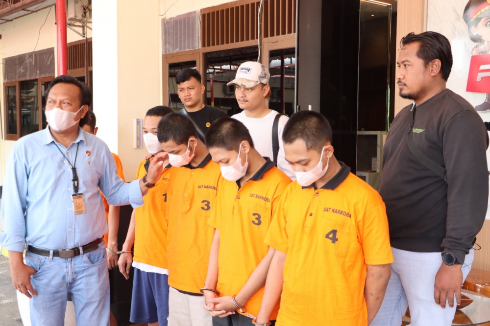 Polres Grobogan Bekuk 5 Pengedar Narkoba