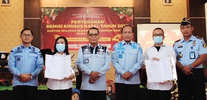 364 Narapidana di Jateng Terima Remisi Natal 2022, 2 Orang Langsung Bebas