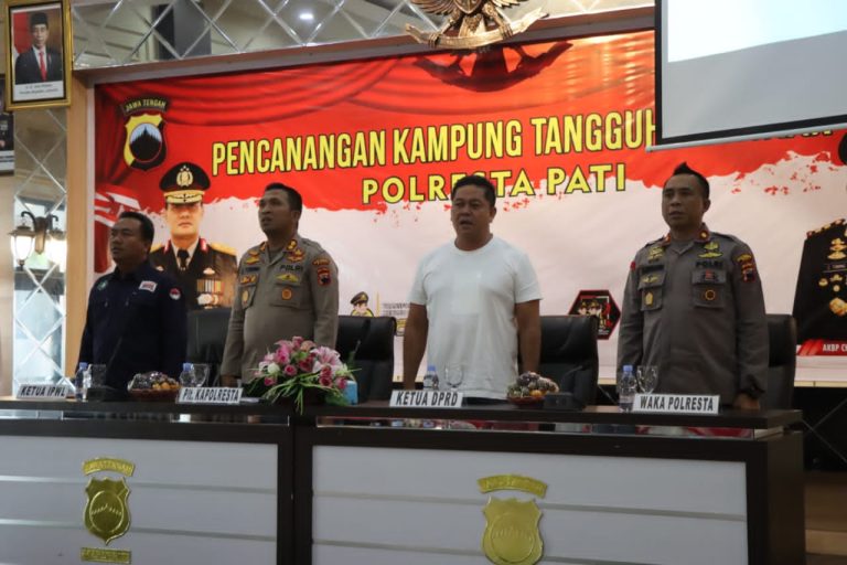 Lima Desa di Pati Dicanangkan Sebagai Kampung Tangguh Bersinar