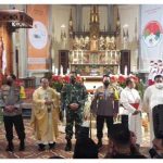 Kapolri Bersama Panglima TNI Tinjau Misa Natal 2022
