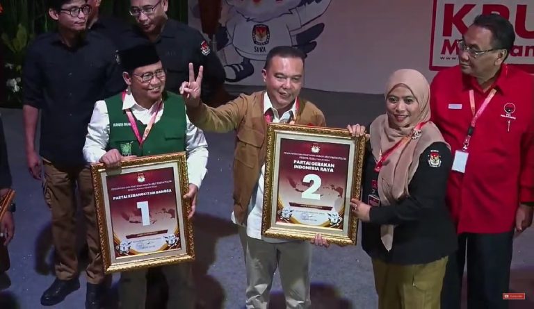 Berikut Nomor Urut Partai Politik Peserta Pemilu 2024