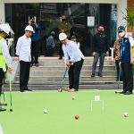 Momen Presiden Nonton Menteri Basuki dan Gubernur Jabar Main Gateball