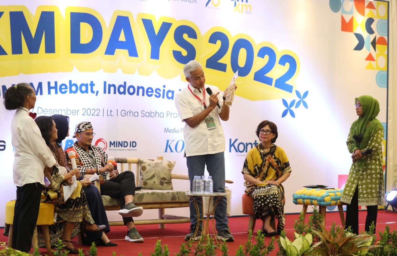 Ganjar Ungkap Strategi Majukan UMKM di Hadapan Sandiaga Uno