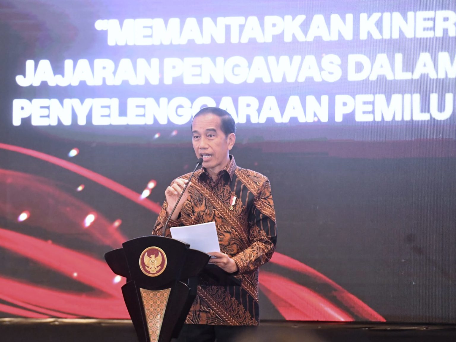 Presiden Jokowi Sampaikan Empat Arahan dalam Konsolidasi Nasional Bawaslu