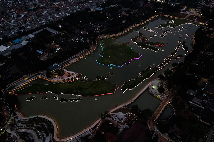 Danau Archipelago TMII Karya Abipraya Diganjar Penghargaan MURI