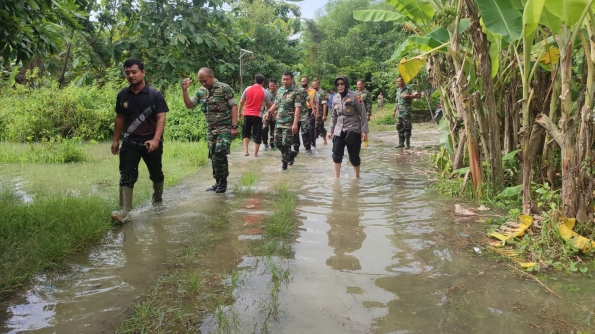 Jajaran Kepolisian Siap Evakuasi Warga, Apabila Banjir Luapan Sungai Lusi Bertambah Tinggi