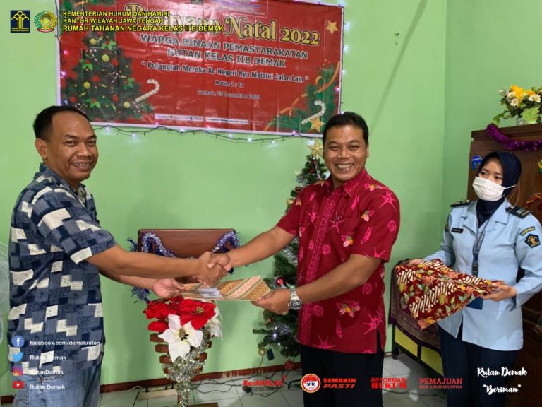 Remisi Khusus Natal 2022 untuk Warga Binaan Nasrani di Rutan Kelas II B Demak