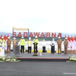 Presiden Jokowi Resmikan Bendungan Sadawarna Sumedang