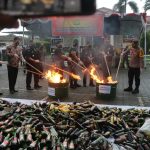 Akhir Tahun, Ribuan BB Kejahatan Dimusnahkan Kejaksaan Negeri Jepara
