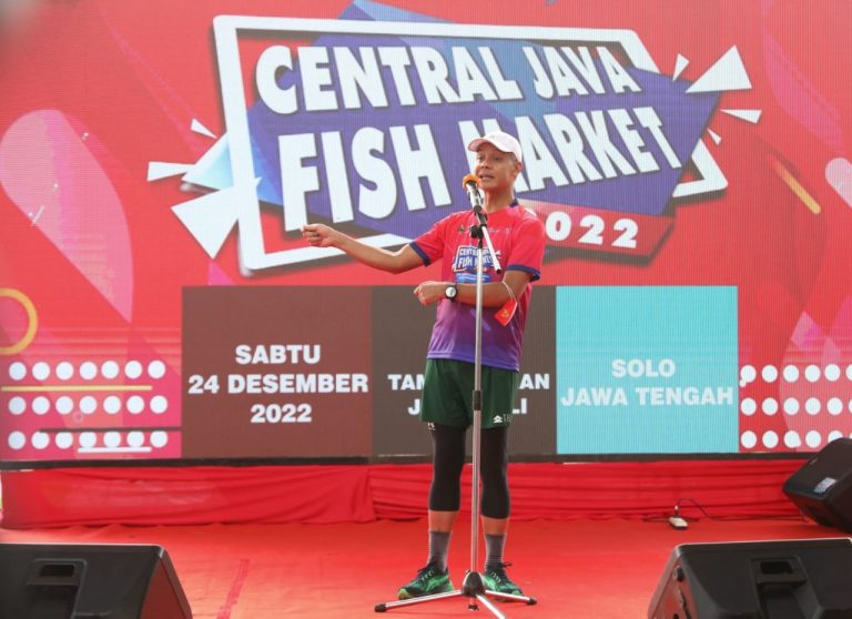 Lari 5 Kilometer, Ganjar Kampanye Gemar Makan Ikan