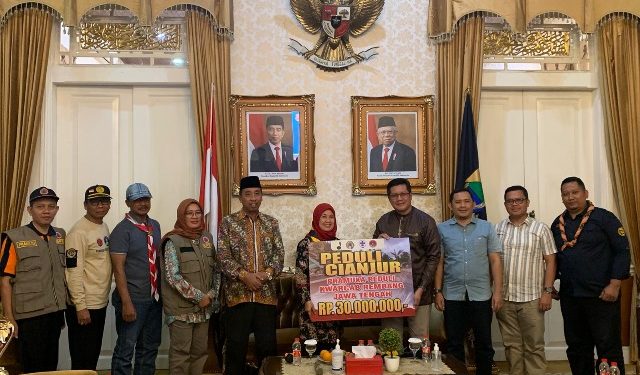 Pemkab Rembang Beri Bantuan Ratusan Juta Rupiah kepada Korban Gempa Cianjur