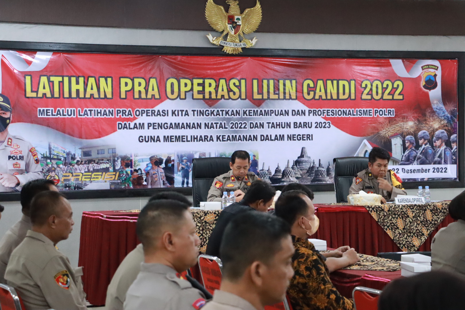 Hadapi Nataru, Polres Rembang Bekali Personel Latihan Pra Operasi Lilin Candi 2022