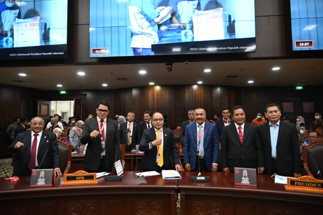 Terkait Gugatan UU Pemilu, DPR Hadiri Sidang Uji Materi di MK