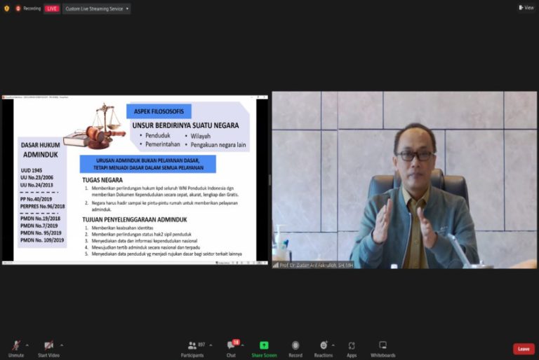 Dirjen Dukcapil Kemendagri Ajak Semua Pihak Bangun Aura Positif Menjelang Pemilu 2024