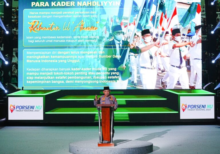 Kapolri Tutup Porseni NU, Sampaikan Pesan Jaga Persatuan dan Kesatuan
