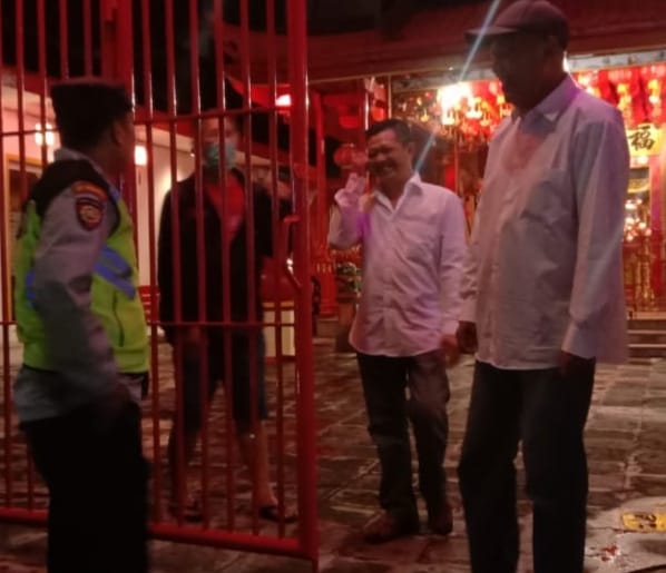 Antisipasi Gangguan, Polsek Sidomuksi Sambang ke Klenteng Ho Tek Bio