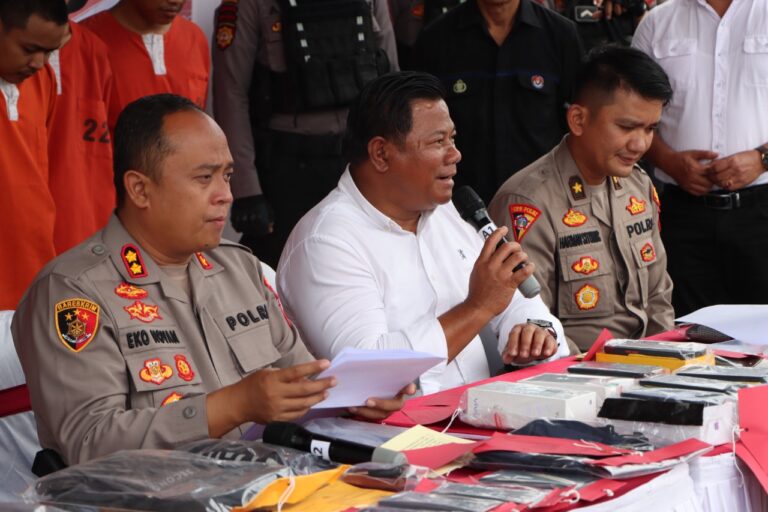 Wabup Albar Apresiasi Polres Wonosobo yang Bekuk 13 Orang Komplotan Copet