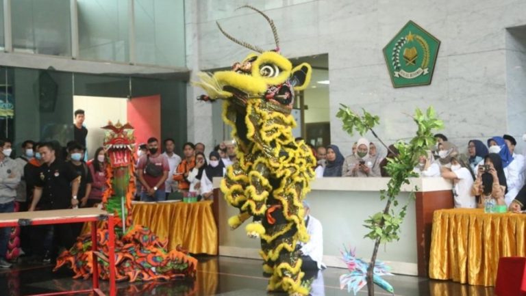 Kali Pertama, Kemenag Gelar Perlombaan Barongsai Tradisional