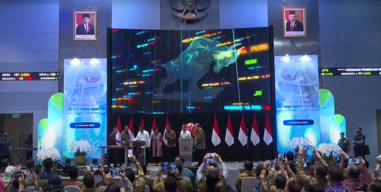 Presiden Jokowi Resmi Membuka Perdagangan BEI Tahun 2023