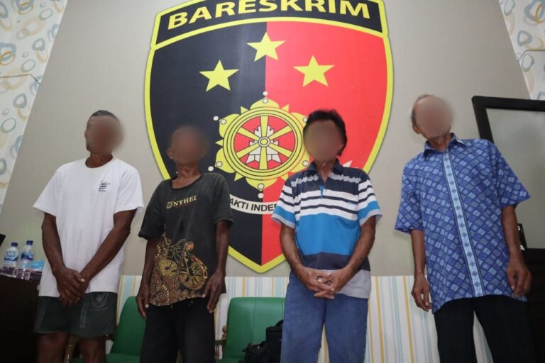 Polresta Banyumas Amankan 4 Kakek-kakek, Pelaku Pencabulan Terhadap Anak di Bawah Umur