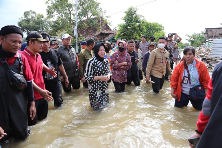 Tidak Kunjung Surut, Mensos Tinjau Banjir di Kabupaten Pati