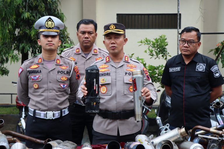 Polres Banjarnegara Tindak Tegas Puluhan Motor Bermasalah