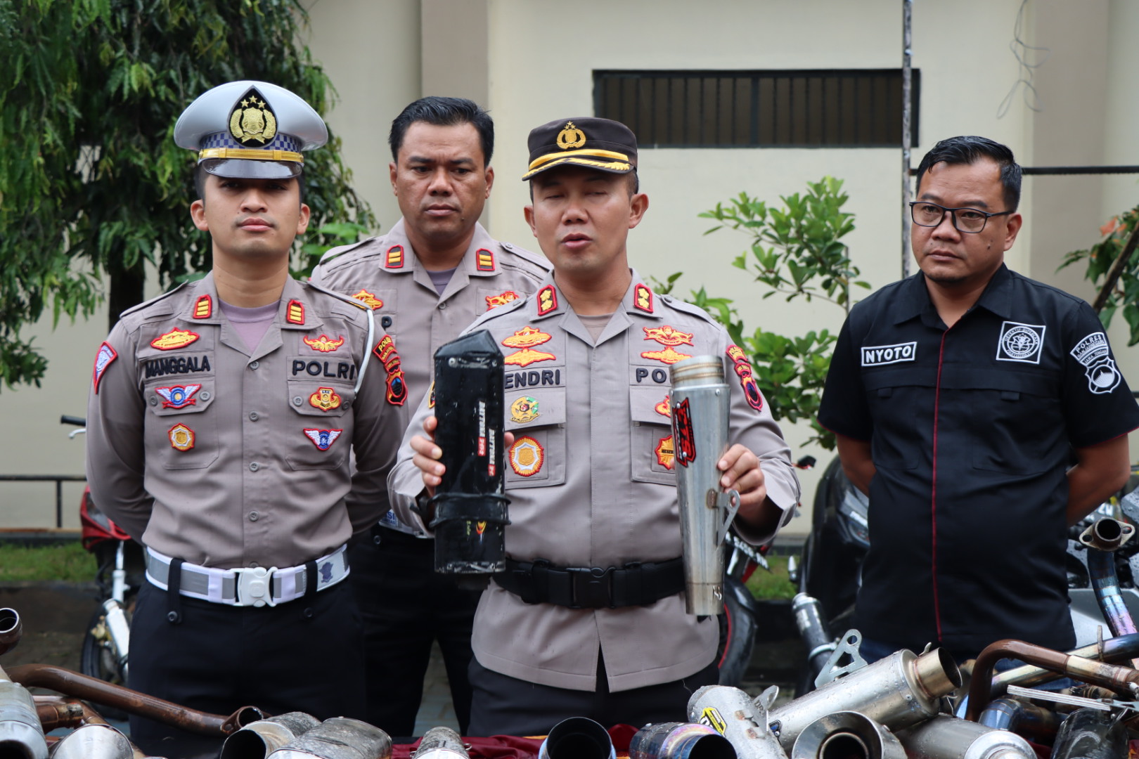 Polres Banjarnegara Tindak Tegas Puluhan Motor Bermasalah