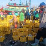 Sat Polairud Polres Rembang Kawal Aktivitas di TPI Tasikagung
