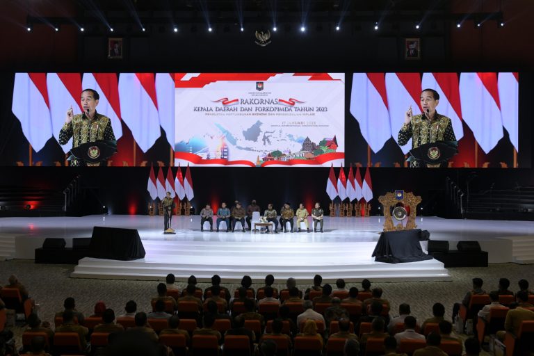 Jokowi Buka Rakornas Kepala Daerah dan Forkopimda Tahun 2023