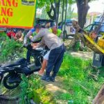 Motor Honda Beat Hitam Tak Bertuan, Ditemukan Tercebur di Saluran Drainase 