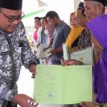 Gus Wabup, Serahkan 500 Sertifikat untuk Warga Desa Tegaldowo